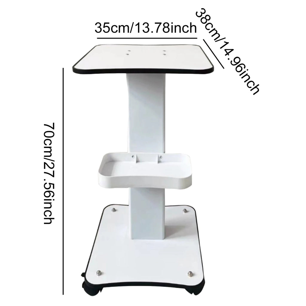 Beauty Instrument Beauty Salon Special Trolley Modern Simple Mobile Tool Cart Storage Rack 3 Tier Beauty Rolling Cart For Beauty
