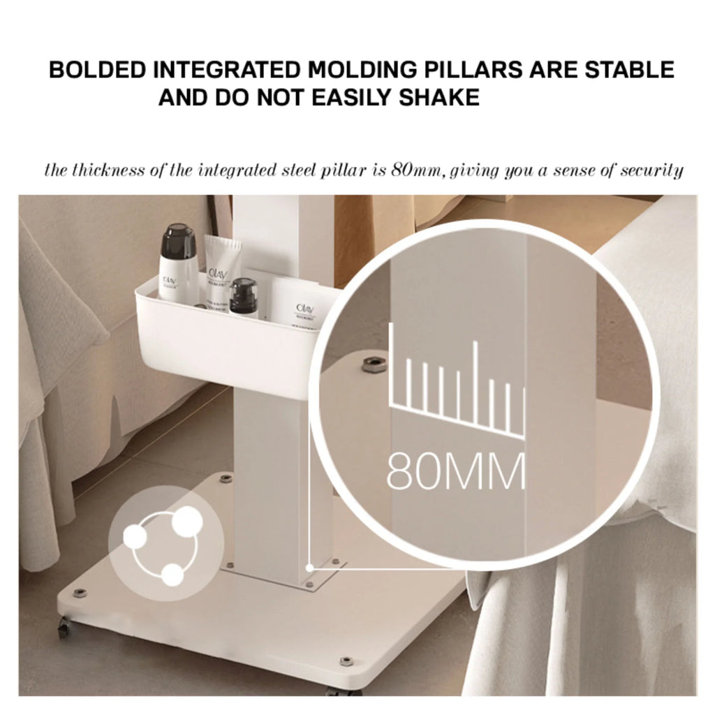 Beauty Instrument Beauty Salon Special Trolley Modern Simple Mobile Tool Cart Storage Rack 3 Tier Beauty Rolling Cart For Beauty