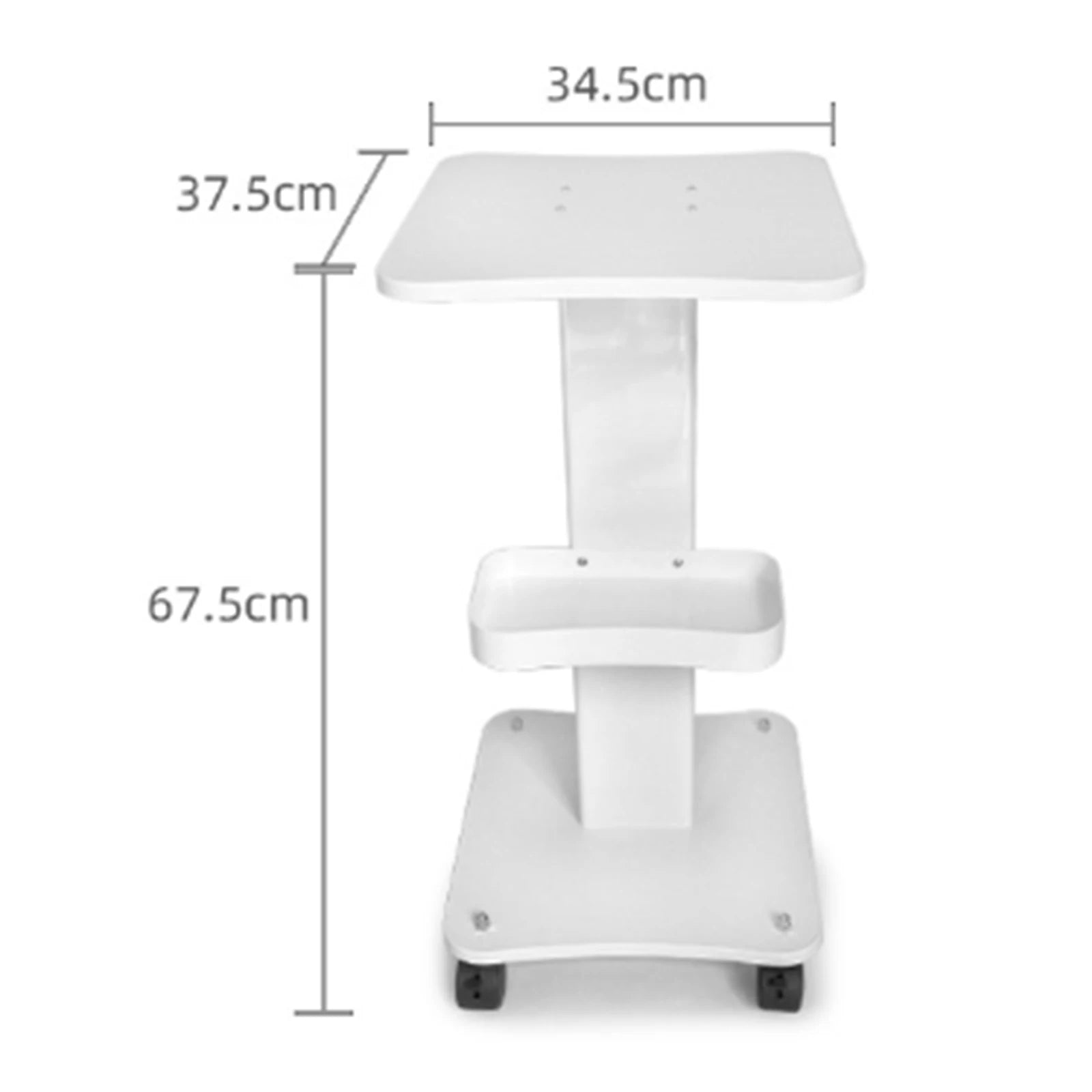 3 Tier Beauty Rolling Cart  360 Degree Rotating Professional Portable Barber Shop Rolling Trolley Beauty Cart For Beauty Salon