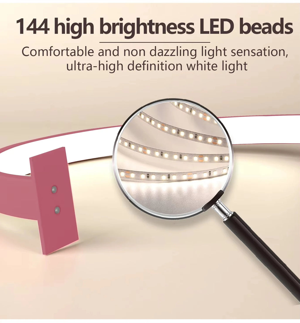 LED Nail Lamp Half Moon Beauty and Brightening Beauty Salon Desktop Lamp Eyelash Beauty Makeup Eye Care Nail Art Special Lights