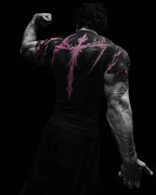 GYM T-shirt Men's Dark Gothic Print Muscle Tee  High Elasticity And Quick Drying Exercise For Bodybuilding Training 2026 Summer