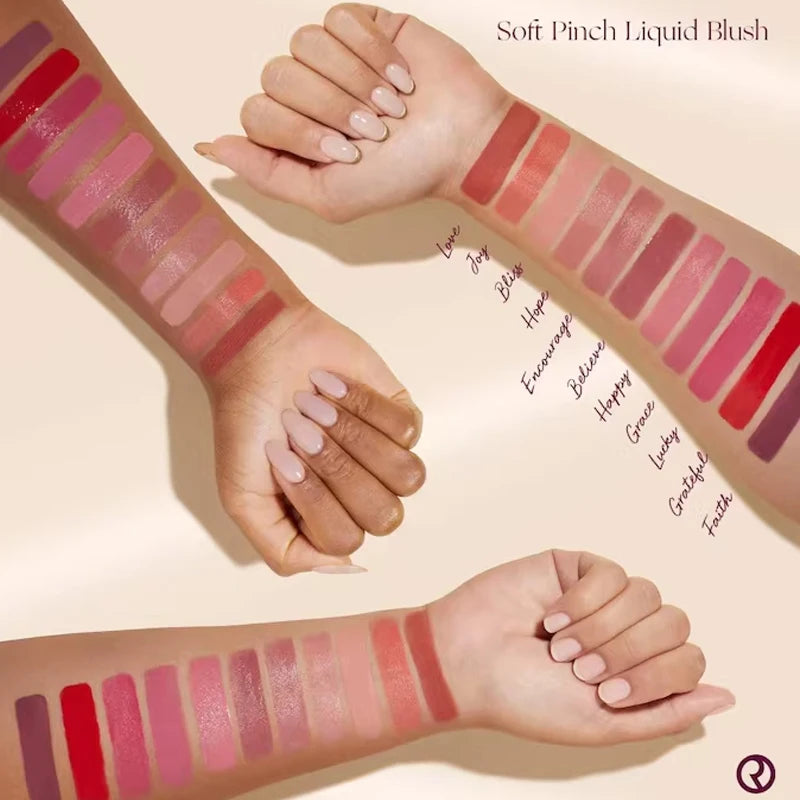 Rare Beauty Liquid Blush Enhance Makeup Silky Smooth  Easy To Apply Blend  High-gloss Mirrors Enhance The Texture of Makeup