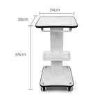 3 Tier Beauty Rolling Cart  360 Degree Rotating Professional Portable Barber Shop Rolling Trolley Beauty Cart For Beauty Salon