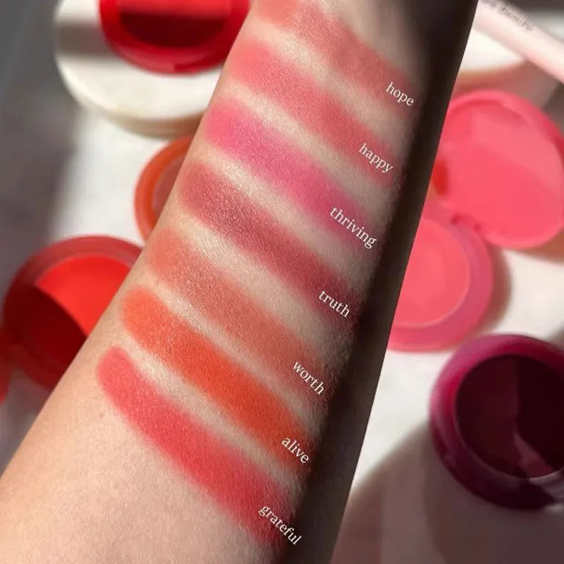 Rare Beauty Creamy Powder Blush Soft Focus Luminous Glow Buildable Pigment Lightweight Long Lasting Non-Fading Rosy Cheek Makeup