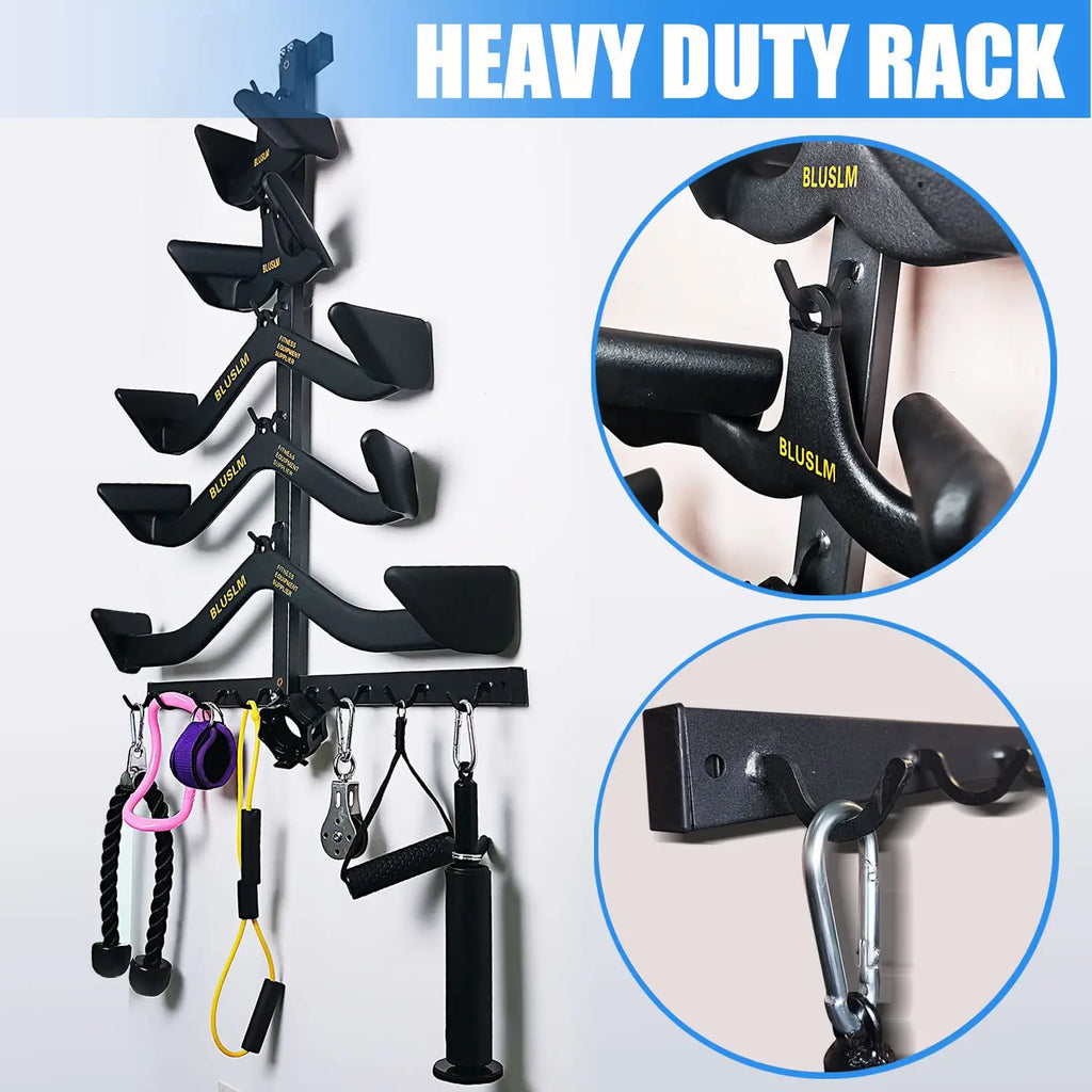 Gym Fitness LAT Pull Down Bar,Storage Rack,Heavy Duty,A-Frame Stand,Support Base for LAT Pulldown Attachments,LAT Bar
