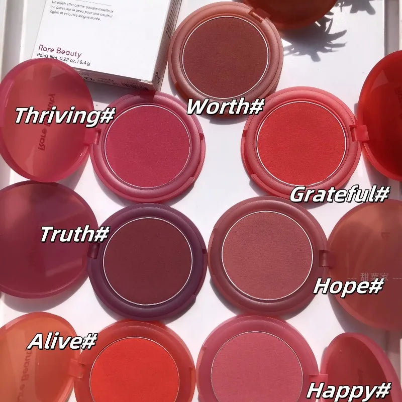 Rare Beauty Blush Color Face Makeup Blusher Natural Long Lasting Muddy Cheek Rouge Water Glossy Moisturizer Liquid Blush Cream