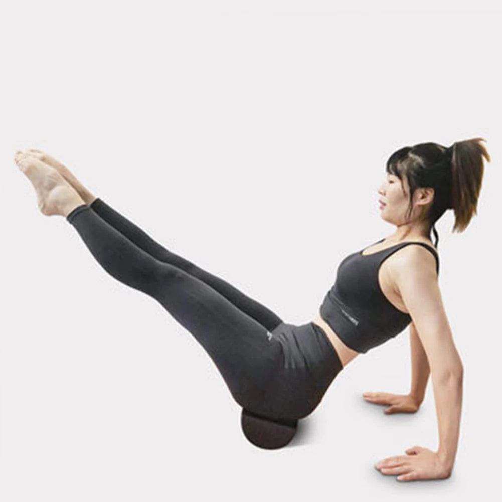 Half Round Balance Training Roller Block Portable Fitness Muscle Foam Roller Gymnastic Massager Roller for Home Gym Exercise
