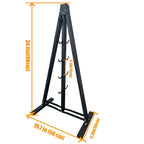 Gym Fitness LAT Pull Down Bar,Storage Rack,Heavy Duty,A-Frame Stand,Support Base for LAT Pulldown Attachments,LAT Bar