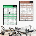 Gym Yoga Studio Workout Detailed Action Chart Pose Canvas Poster Bodybuilding Wall Art Painting Prints Home Room Decor Murals