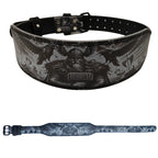 Gym Weight Lifting Belt, Mythology Style Powerlifting Belt, PU Fitness Belt for Men & Women Gym Strength Training Waist Support