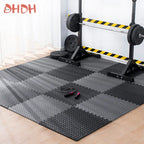 Gym Floor Mat for Home Workout Anti-Slip Rubber Exercise Mat with Interlocking Design, Durable Fitness Rug Weightlifting & Yoga