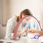 U-shaped half moon beauty fill light beauty salon tabletop washing eyelash beauty makeup eye care LED nail specialized lighting