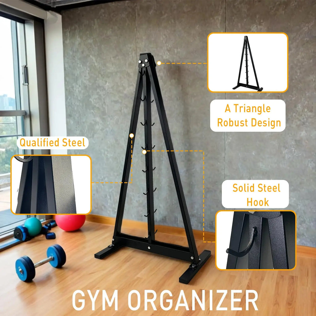 Gym Fitness LAT Pull Down Bar,Storage Rack,Heavy Duty,A-Frame Stand,Support Base for LAT Pulldown Attachments,LAT Bar