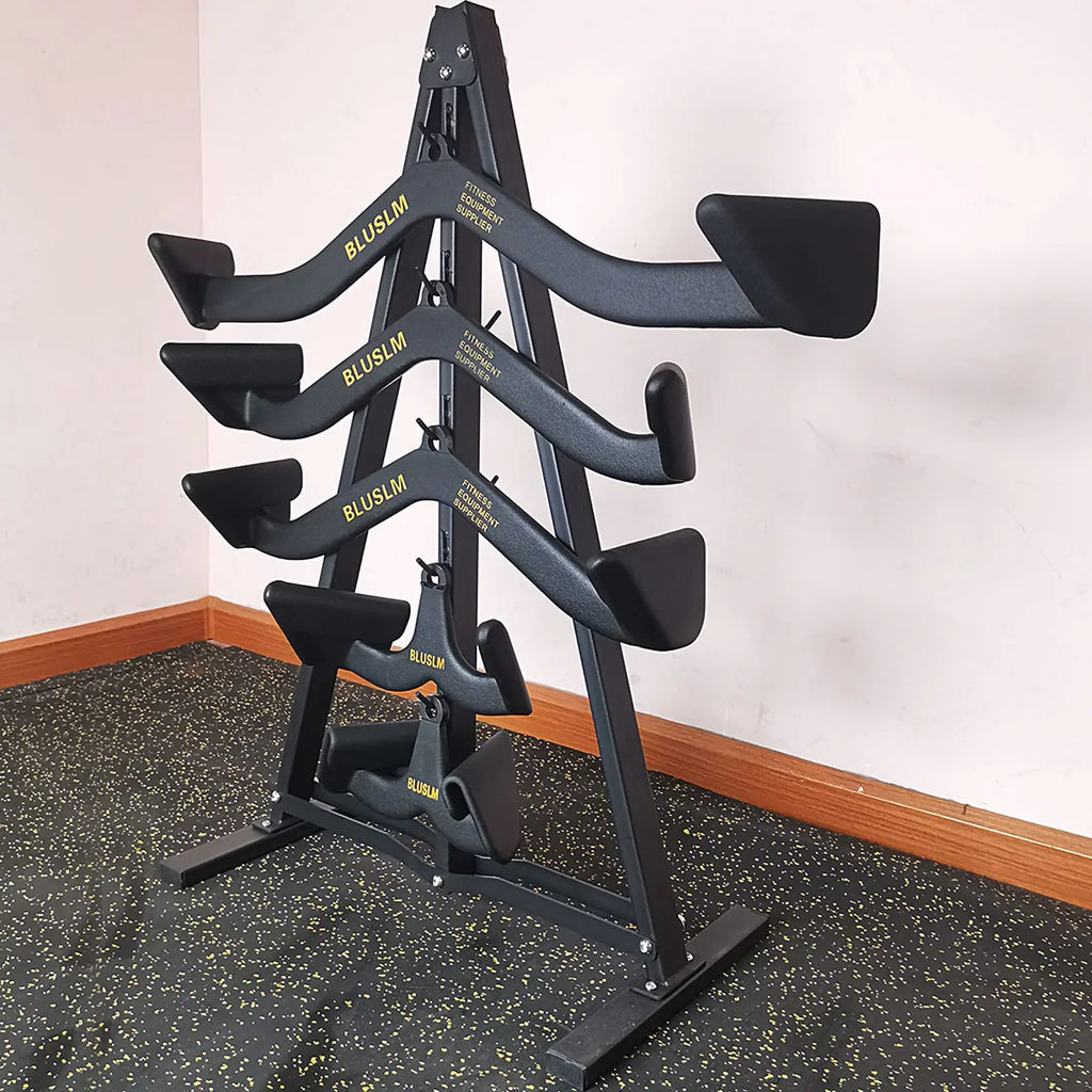 Gym Fitness LAT Pull Down Bar,Storage Rack,Heavy Duty,A-Frame Stand,Support Base for LAT Pulldown Attachments,LAT Bar