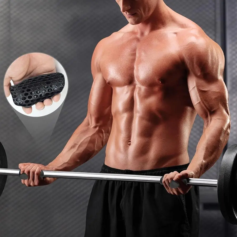 Gym Grips Fingerless Workout Gym Gloves Ergonomics Workout Grip Hand Protection Weight Lifting Grips Bodybuilding Gymnastics