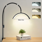 Half moon shaped LED table clip beauty lamp beauty salon nail and eye protection lamp suitable for beauty  makeup live streaming