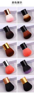 Makeup Brush Beauty Tool - 1Pcs Foundation, Blush, Concealer, Contour, Highlight, Cheek Brush for Blending, Round Angled Top