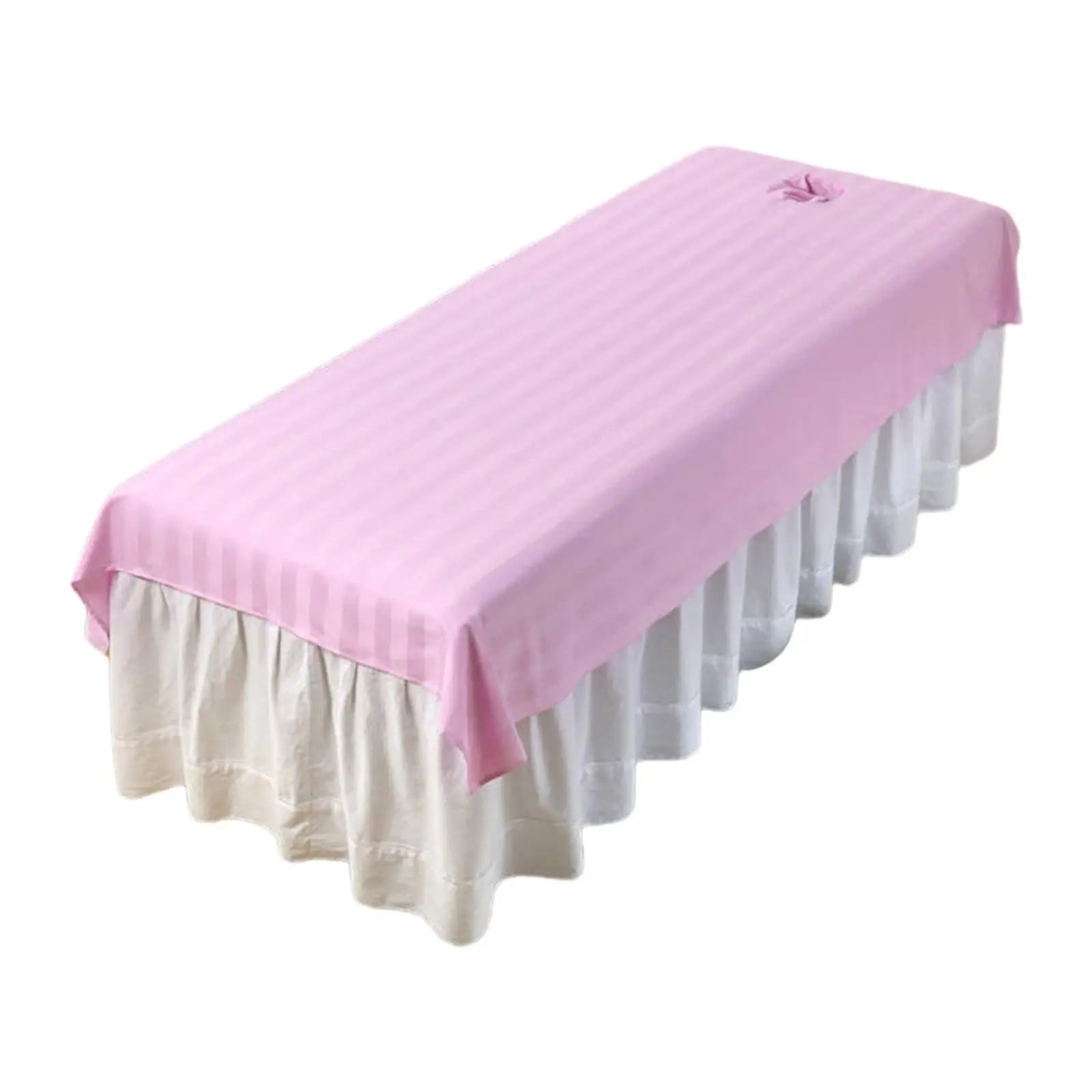 Salon Sheet Comfortable Reusable Beauty Supplies Protector Beauty Bed Cover with Face Hole for Salon Beauty Hotel Indoor SPA