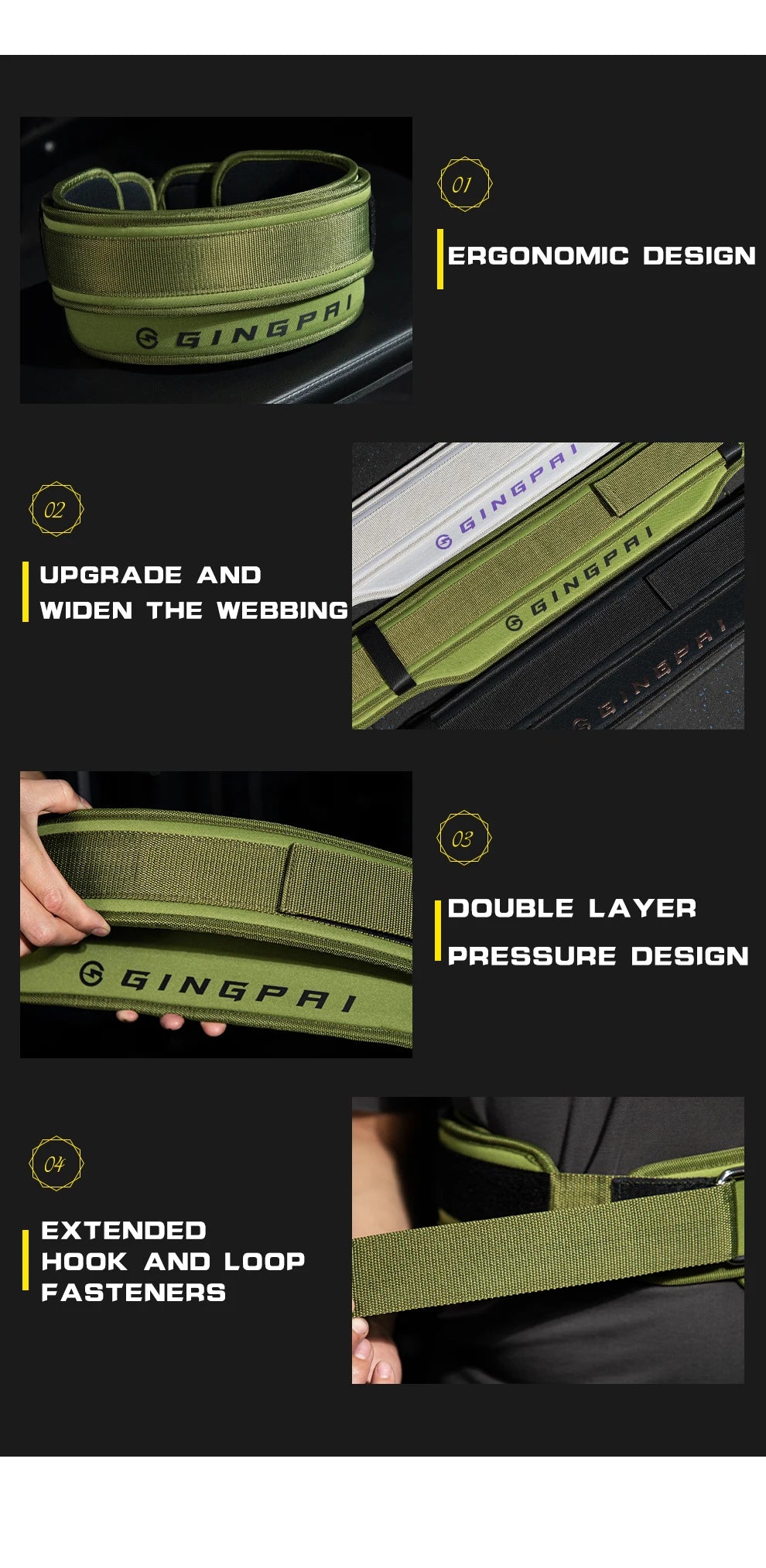 Weightlifting belt, fitness waist protection, strength equipment training, abdominal compression, lumbar support, gym equipment