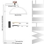 130-181CM LED Beauty Light 40W Half Moon Floor Standing Dimmable Suitable For Beauty Salon Beauty Refill Makeup Lighting