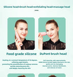 Beauty 4 in 1 Facial Skin Lifting Device Face Brush Cleanser Electric Silicone Facial Cleaning Brush for Deep Cleaning