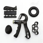 Gym Fitness Adjustable Count Hand Grip Set Finger Forearm Strength Muscle Recovery  Gripper Exerciser Trainer Ball Decompression