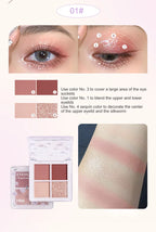 8-Piece Beauty Set with Lipstick, Concealer, Eyeshadow, Eyebrow, and Blush Makeup
