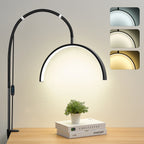 Half moon shaped LED table clip beauty lamp beauty salon nail and eye protection lamp suitable for beauty  makeup live streaming