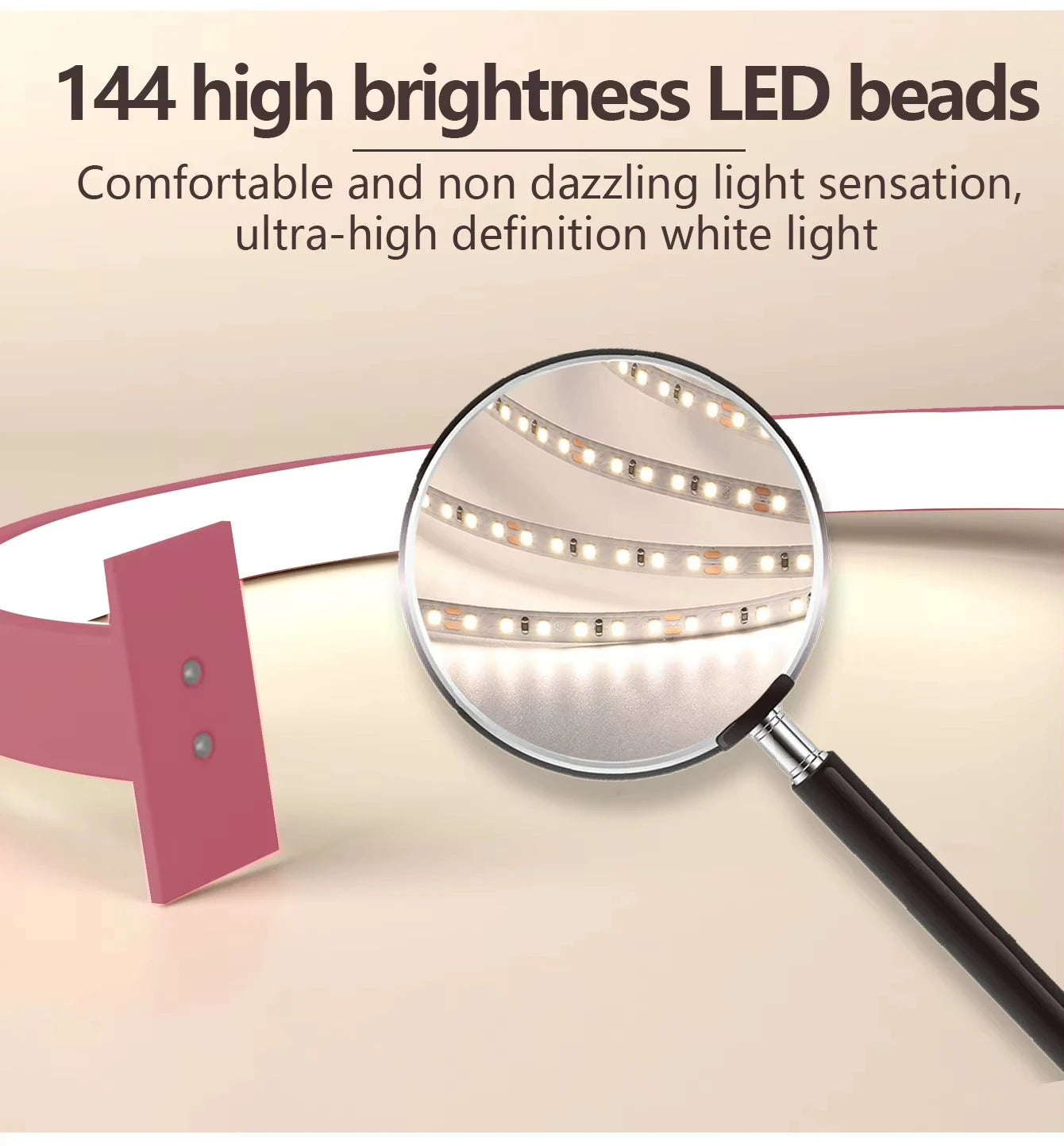 Nail Lamp LED Half Moon Beauty and Brightening Beauty Salon Desktop Lamp Eyelash Beauty Makeup Eye Care Nail Art Special Lights