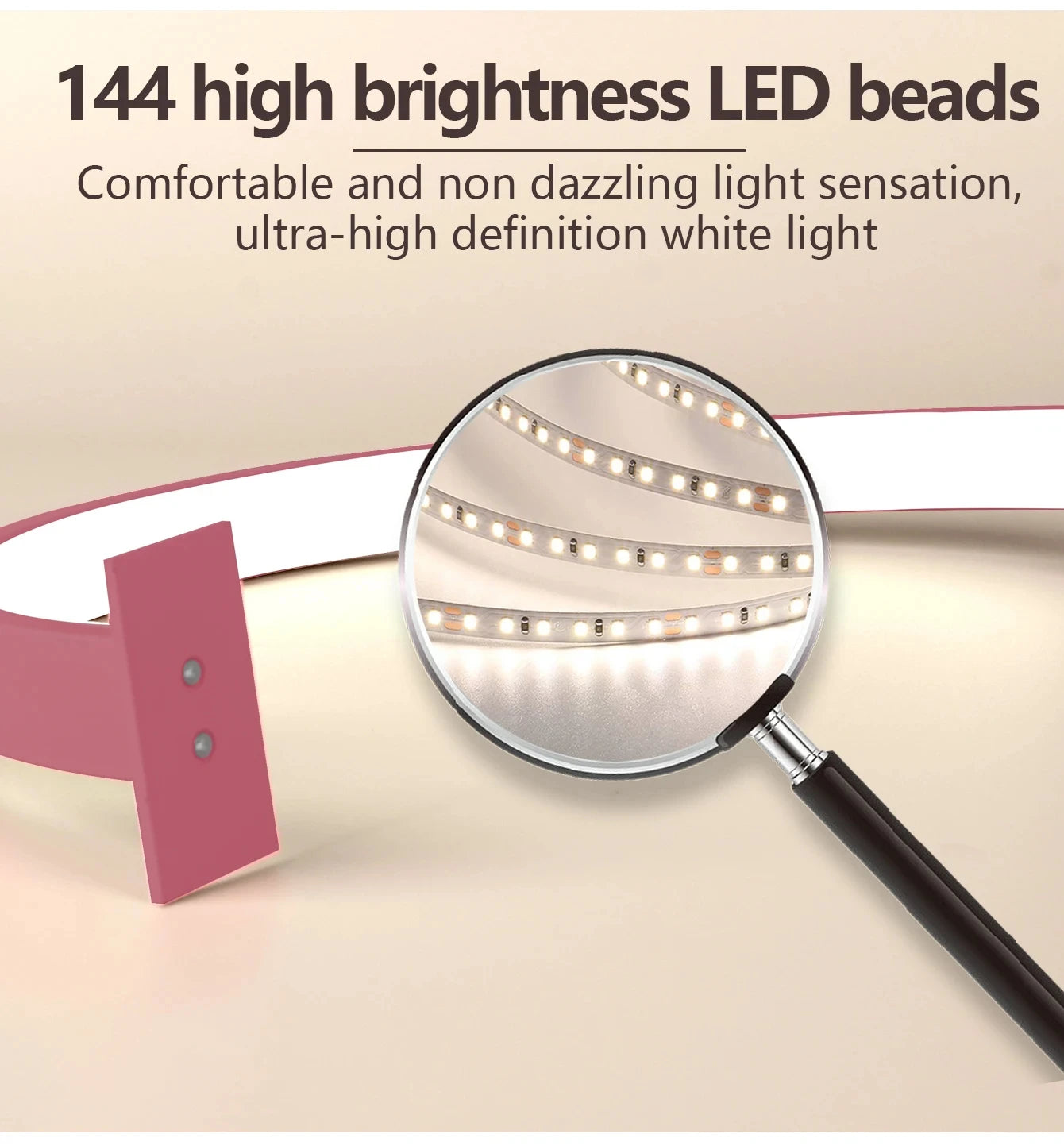 Nail Lamp LED Half Moon Beauty and Brightening Beauty Salon Desktop Lamp Eyelash Beauty Makeup Eye Care Nail Art Special Lights