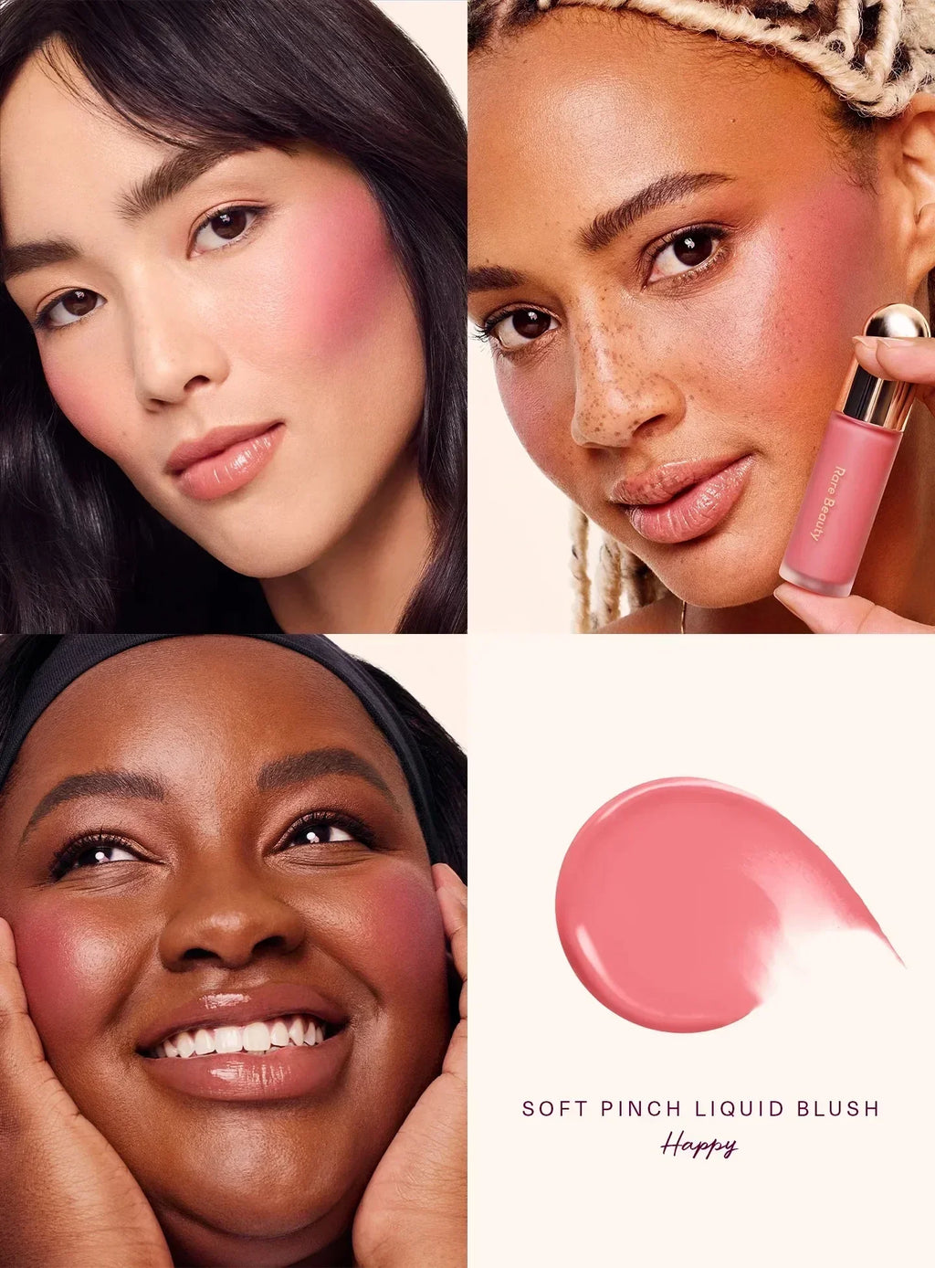 Rare Beauty Happy Hope Grace Faith Liquid Blusher Lasting Blusher Highlight Contouring Bronzer Liquid Lipstick Gloss Cosmetics
