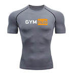 Gym Hub Printed Men's Compression T-Shirt Gym Workout Sport Quick Dry Tight Shirts Outdoor Training Fitness Elasticity Tops Tee