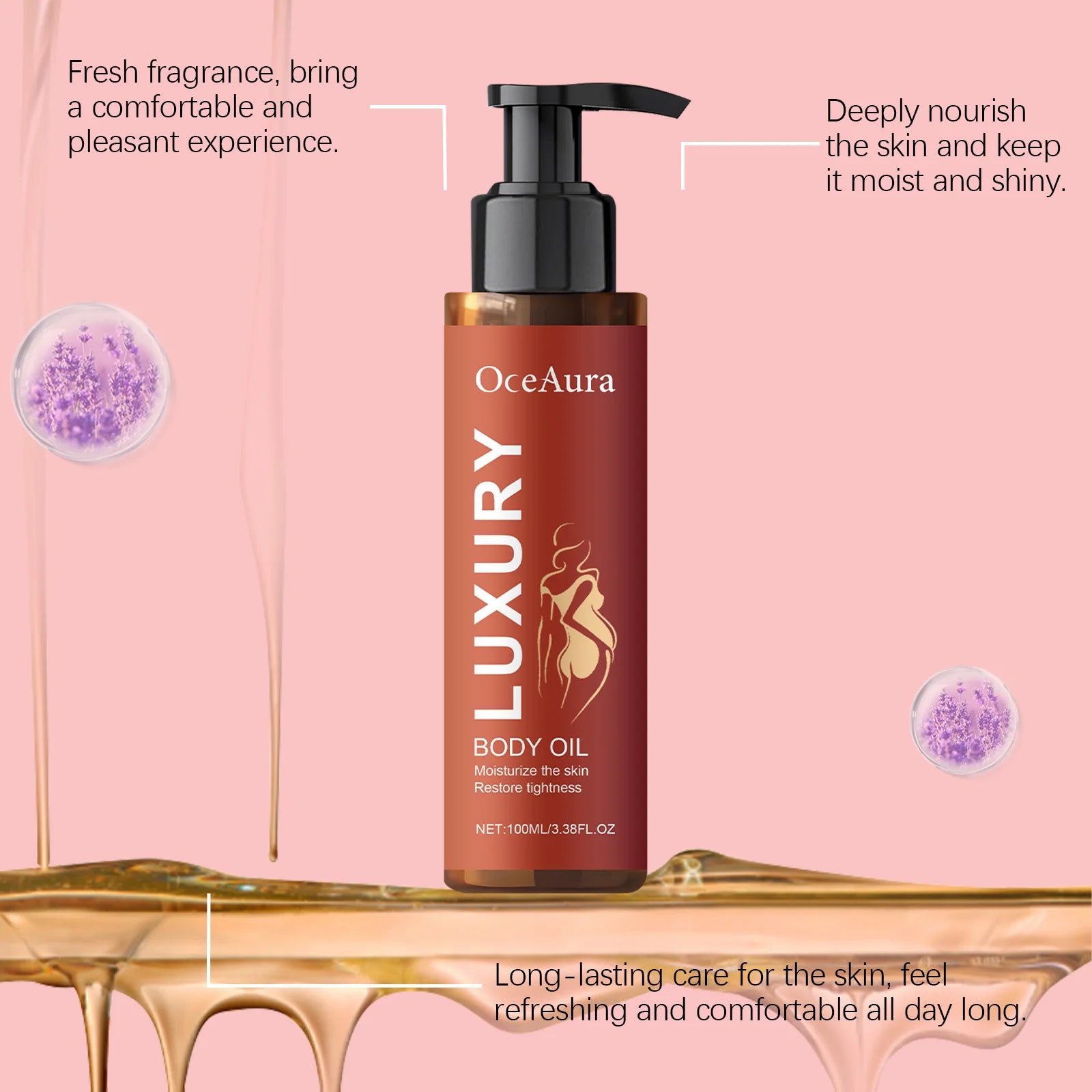 Moisturizing Body Oil - Nourishing and Hydrating Soft Skin, Enhancing Hydration and Elasticity Body Care Oil