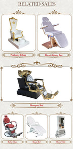 Beauty Salon 3 or 4 Motor Metal Base Beauty Bed with Manual and Remote Control