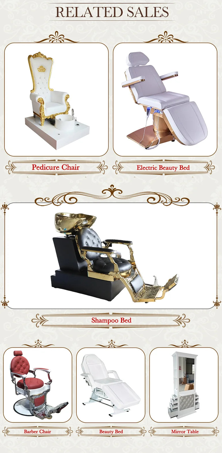Beauty Salon 3 or 4 Motor Metal Base Beauty Bed with Manual and Remote Control