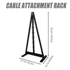 Gym Fitness LAT Pull Down Bar,Storage Rack,Heavy Duty,A-Frame Stand,Support Base for LAT Pulldown Attachments,LAT Bar