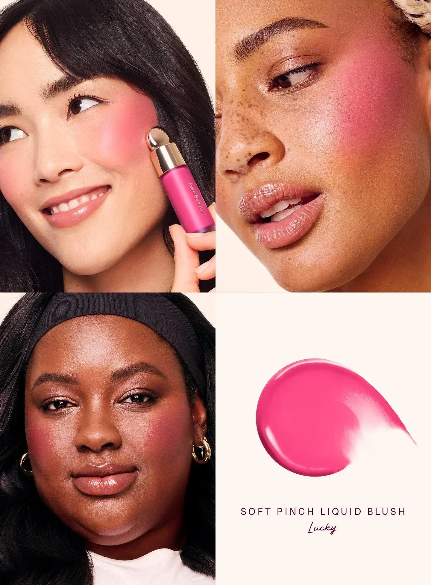 Rare Beauty Happy Hope Grace Faith Liquid Blusher Lasting Blusher Highlight Contouring Bronzer Liquid Lipstick Gloss Cosmetics