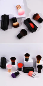 Makeup Brush Beauty Tool - 1Pcs Foundation, Blush, Concealer, Contour, Highlight, Cheek Brush for Blending, Round Angled Top
