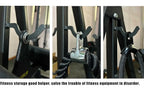 Gym Fitness LAT Pull Down Bar,Storage Rack,Heavy Duty,A-Frame Stand,Support Base for LAT Pulldown Attachments,LAT Bar
