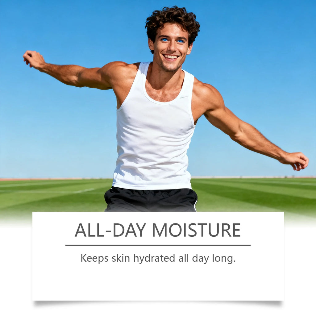 Men's Moisturizing Body Cream Reduce Dryness Nourishing Skin Anti Acne Long Lasting Hydrating Coconut Oil Body Oil for Men 100ml