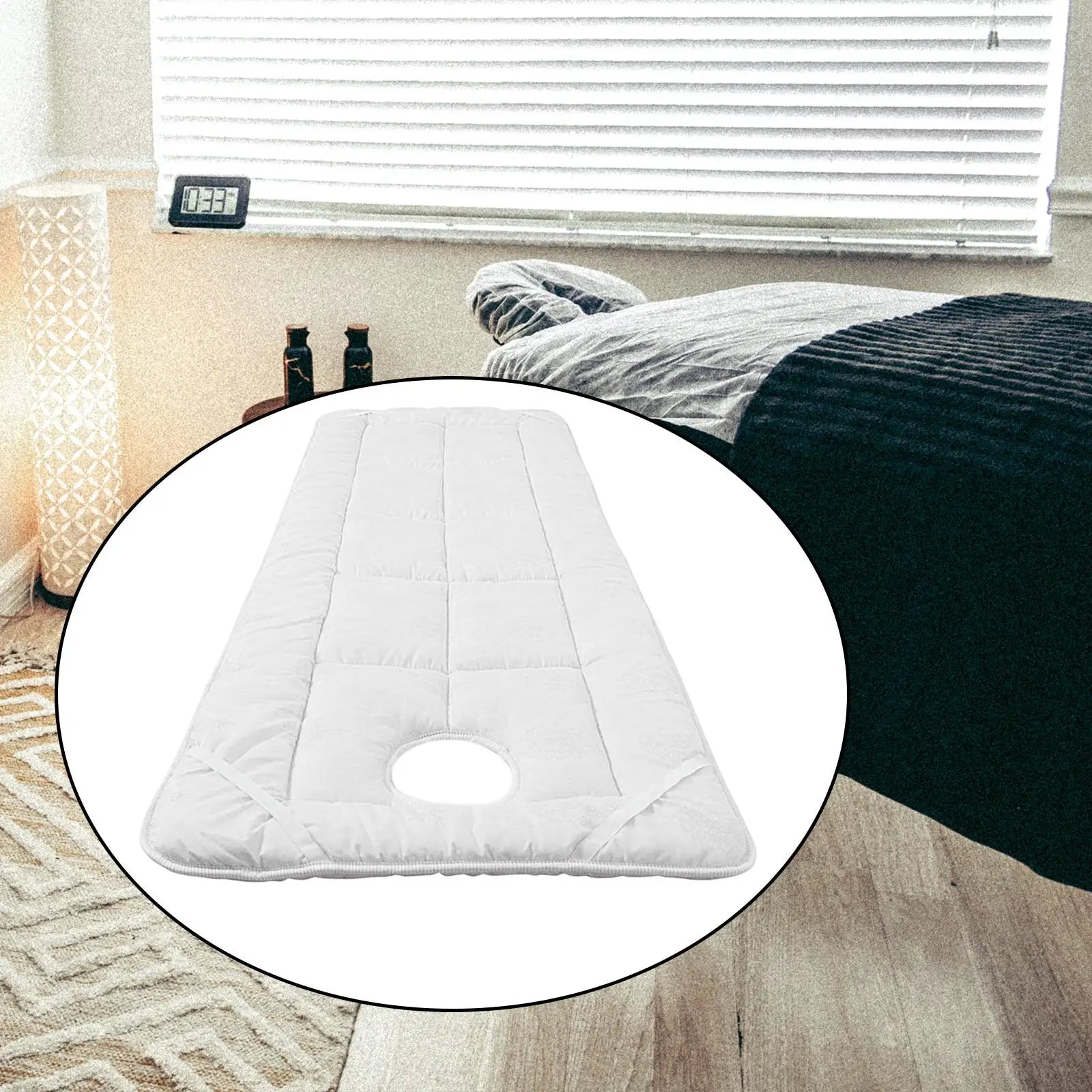 Beauty Salon Bed Sheet, Beauty Massage Bed Cover and 4 Elastic Bands, SPA Table Cover, Salon Bed Sheet for Beauty, SPA