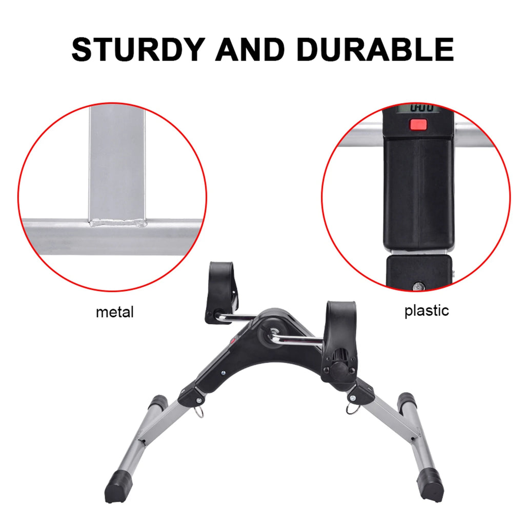 Cycling Trainer Exercise Cycling Gym Exercise Indoor Folding Cycling Trainer Cycle Pedal Fitness Exerciser Leg Workout