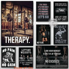 Gym Motivation Muscle Man Bodybuilding Fitness Strength Barbell Art Poster Canvas Painting Wall Print Picture for Home Gym Decor