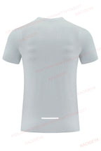 Gym Sport T Shirt Men Running Outdoor Workout Training Tees Round Neck Quick Dry Breathable Polyester Casual Short Sleeve