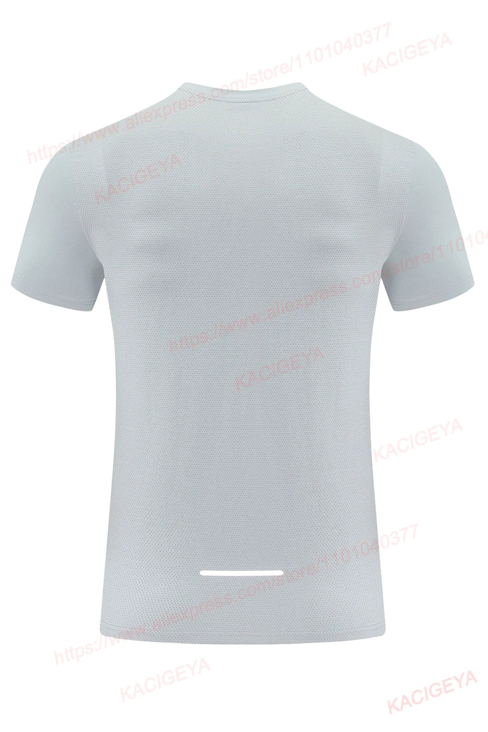 Gym Sport T Shirt Men Running Outdoor Workout Training Tees Round Neck Quick Dry Breathable Polyester Casual Short Sleeve