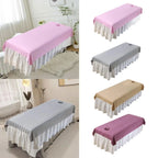 Salon Sheet Comfortable Reusable Beauty Supplies Protector Beauty Bed Cover with Face Hole for Salon Beauty Hotel Indoor SPA