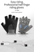 GTUBIKE 1 Pair Gym Body Building Training Fitness Gloves Sports Weight Lifting Exercise Slip-Resistant Gloves for Yoga Gloves