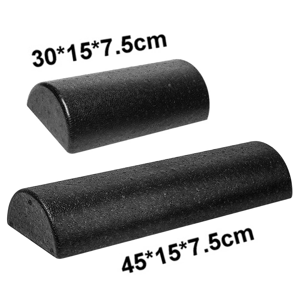 Half Round Balance Training Roller Block Portable Fitness Muscle Foam Roller Gymnastic Massager Roller for Home Gym Exercise