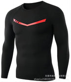 Gym Sports T-shirts for Men Long Sleeve Tights Boxing Sportswear Breathable Quick Dry Fitness Tops Male Outdoor Training Clothes
