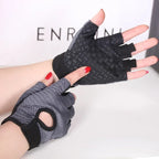 Gym Fitness Gloves For Women, Breathable Half Finger Anti-Slip Gloves For Bicycle Cycling Weight Lifting Yoga